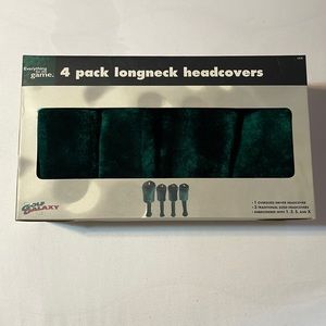 Golf Galaxy Brand 4 Pack Longneck Headcovers, in Dark Green